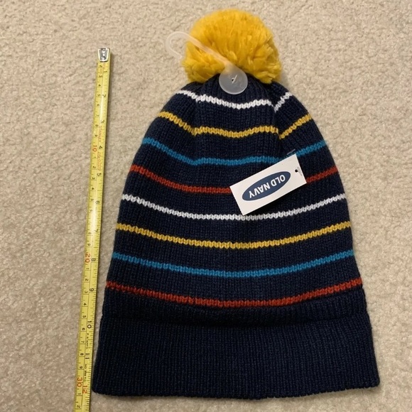 Old Navy Lot of 2 Toddler Kid Winter Hats Toques Caps Size S-M Acrylic Polyester - Picture 4 of 12